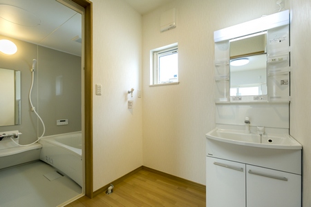 washroom（洗面脱衣所所）とbathroom（システムバスルーム）のイメージ1