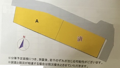花巻市高田分譲地区画図